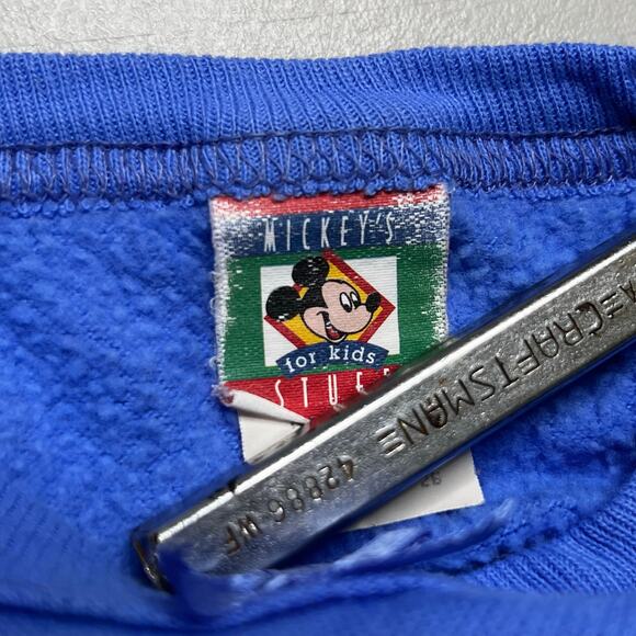 Vintage Disney Girls Mickey Minnie Mouse Size 4T-5T Sweatshirt Pullover Toddler - Picture 3 of 9